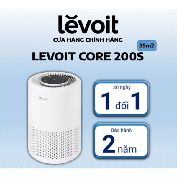 Máy lọc không khí Levoit Core 200s | Công nghệ Air Turbo |  Bảo Hành 24 Tháng - Hàng chính hãng