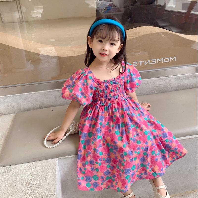 VT36 Size90-130 (10-25kg) Váy đầm cho bé gái (Đầm babydoll vải thô Hàn Quốc) Thời trang trẻ Em hàng quảng châu