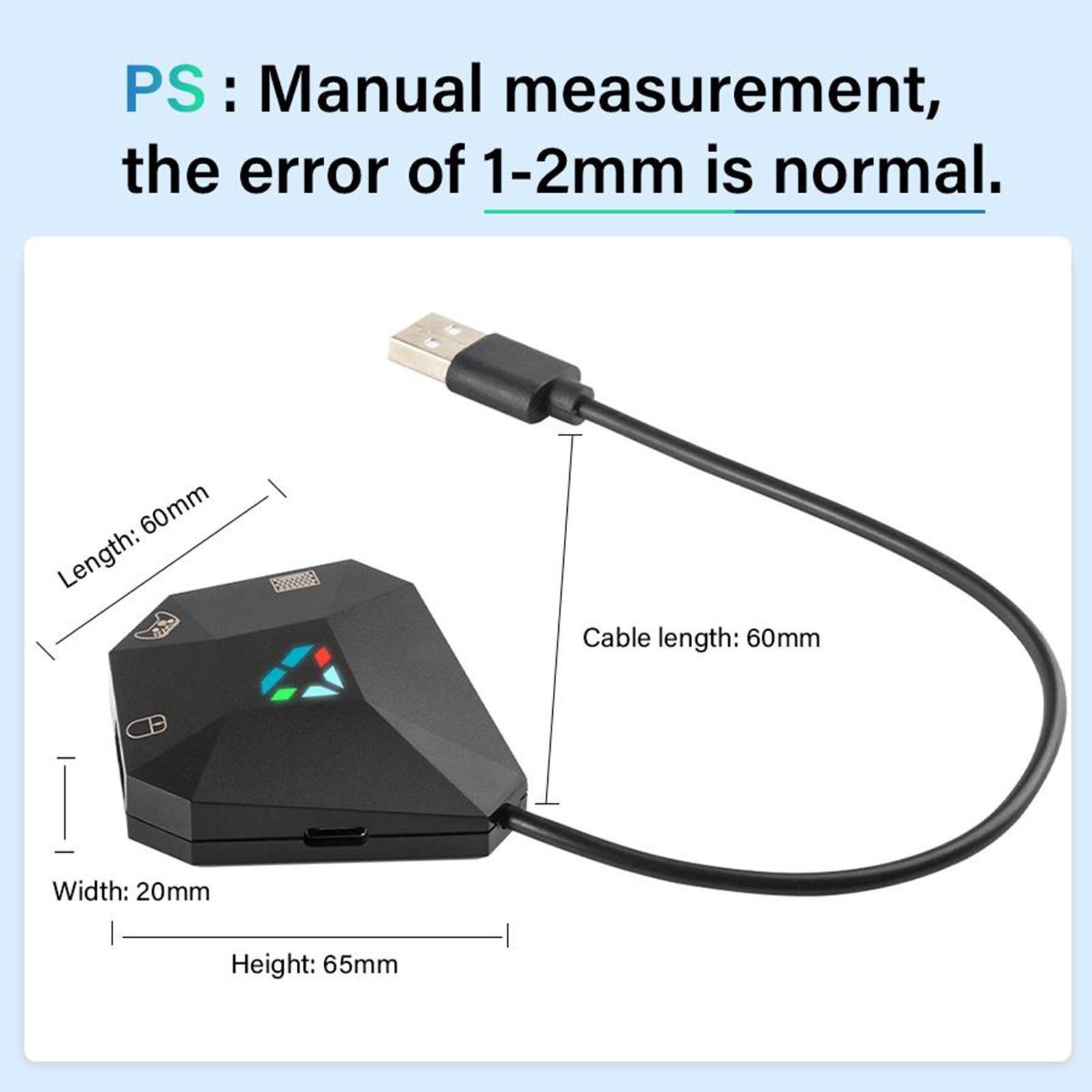 Black USB Keyboard & Mouse Converter for N-Switch Accessories