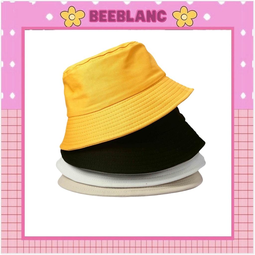 Mũ bucket nhiều màu Beeblanc vành nón tai bèo tròn 2 mặt thời trang phong cách unisex nam nữ