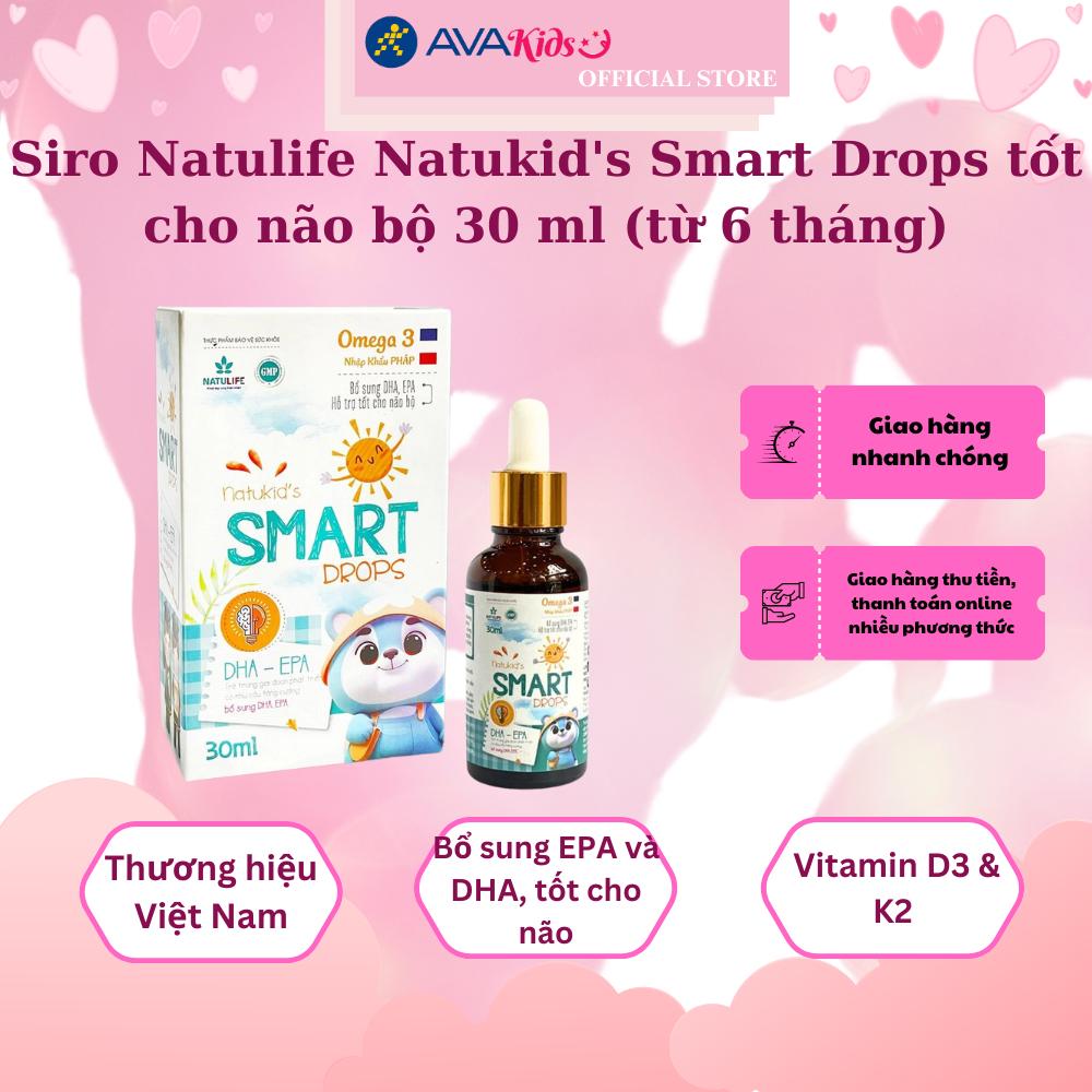 Siro Natulife Natukid's Smart Drops tốt cho não bộ 30 ml (từ 6 tháng)