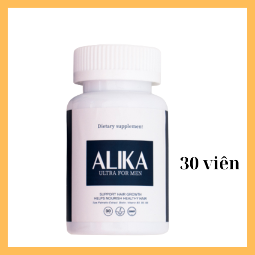 Viên uống Alika Ultra for men Giảm Rụng Tóc, Hỗ trợ Kích Thích Mọc Tóc , Đen Tóc, hộp 60 viên