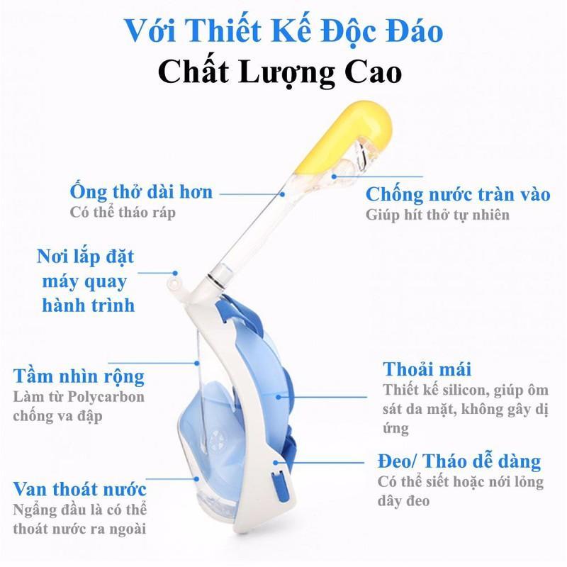 Kính Bơi Giá Rẻ, Đồ Đi Biển, Thiết Bị Lặn Biển , Mặt Lạ Bơi Lặn Cao Cấp, Chống Nước Và Vi Khuẩn Lọt Vào Mặt Nạ