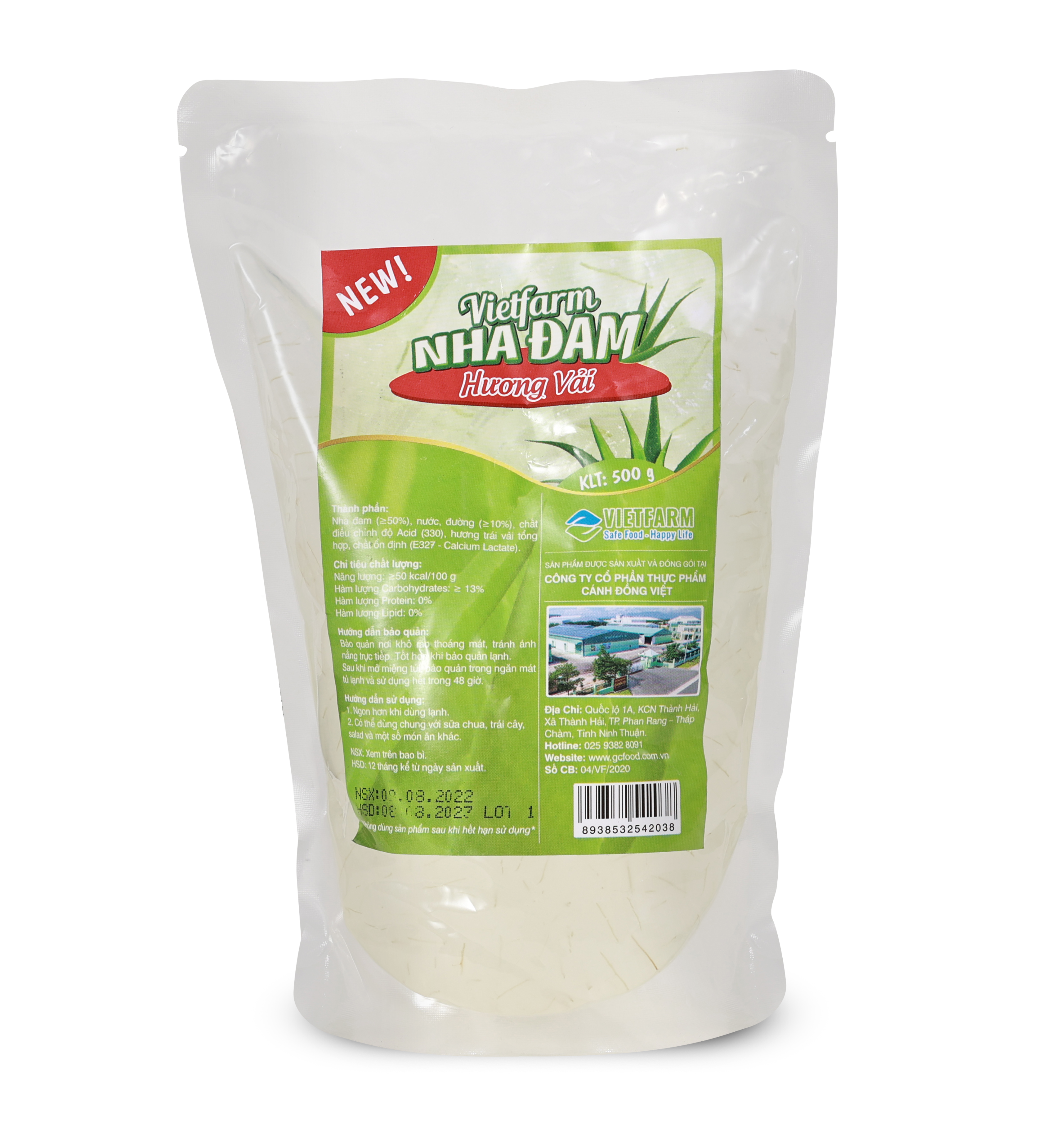 Nha đam hương vải túi 500g