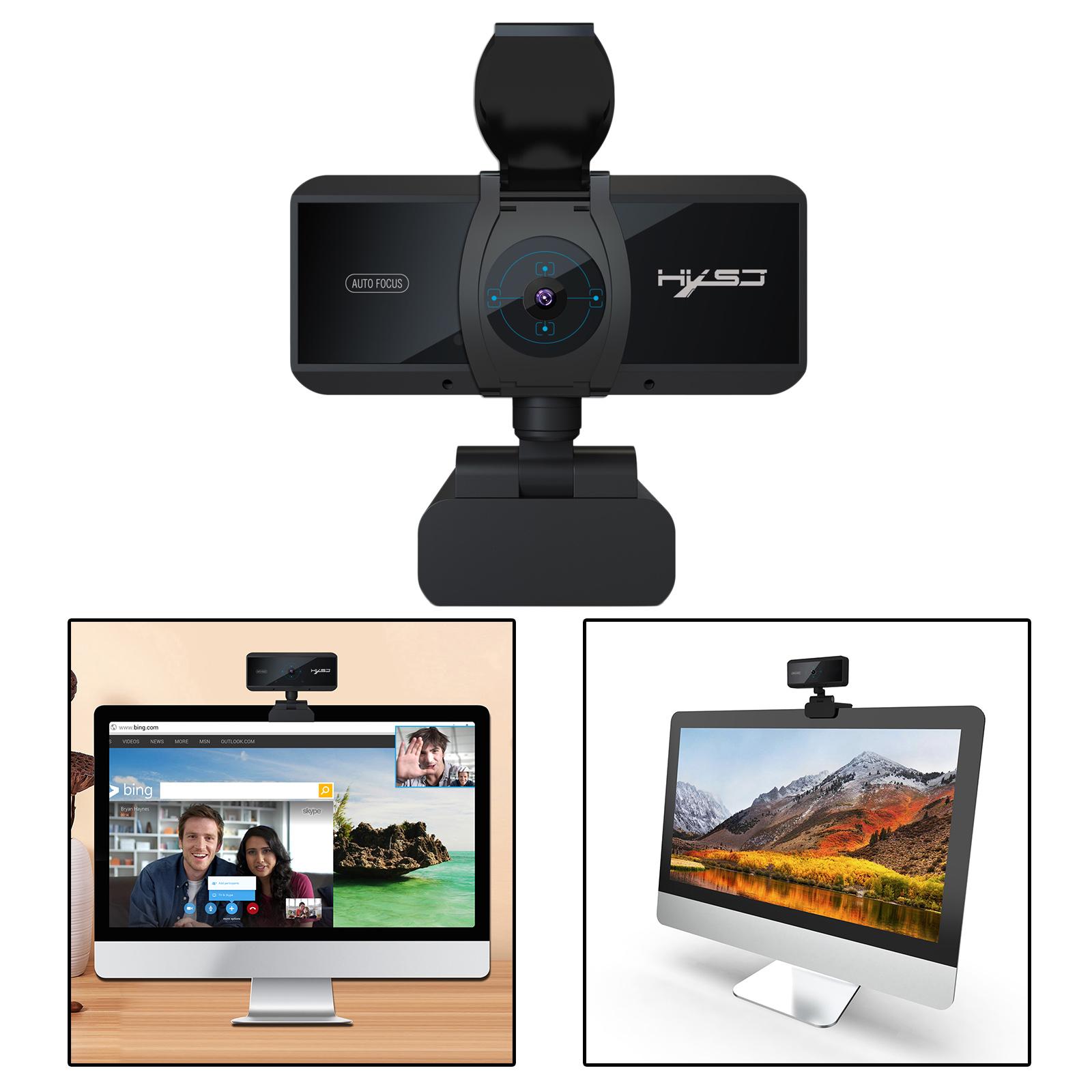 USB Webcam with Microphone for Computer PC Laptop Desktop