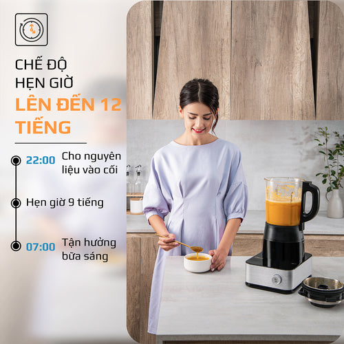 Máy Xay Nấu Cao Cấp OLIVO CB22 PRO Hàng Chính Hãng - Độ Ồn Thấp Nhất - Chống Trào Tuyệt Đối - Vệ Sinh Khử Khuẩn - Thương Hiệu Mỹ