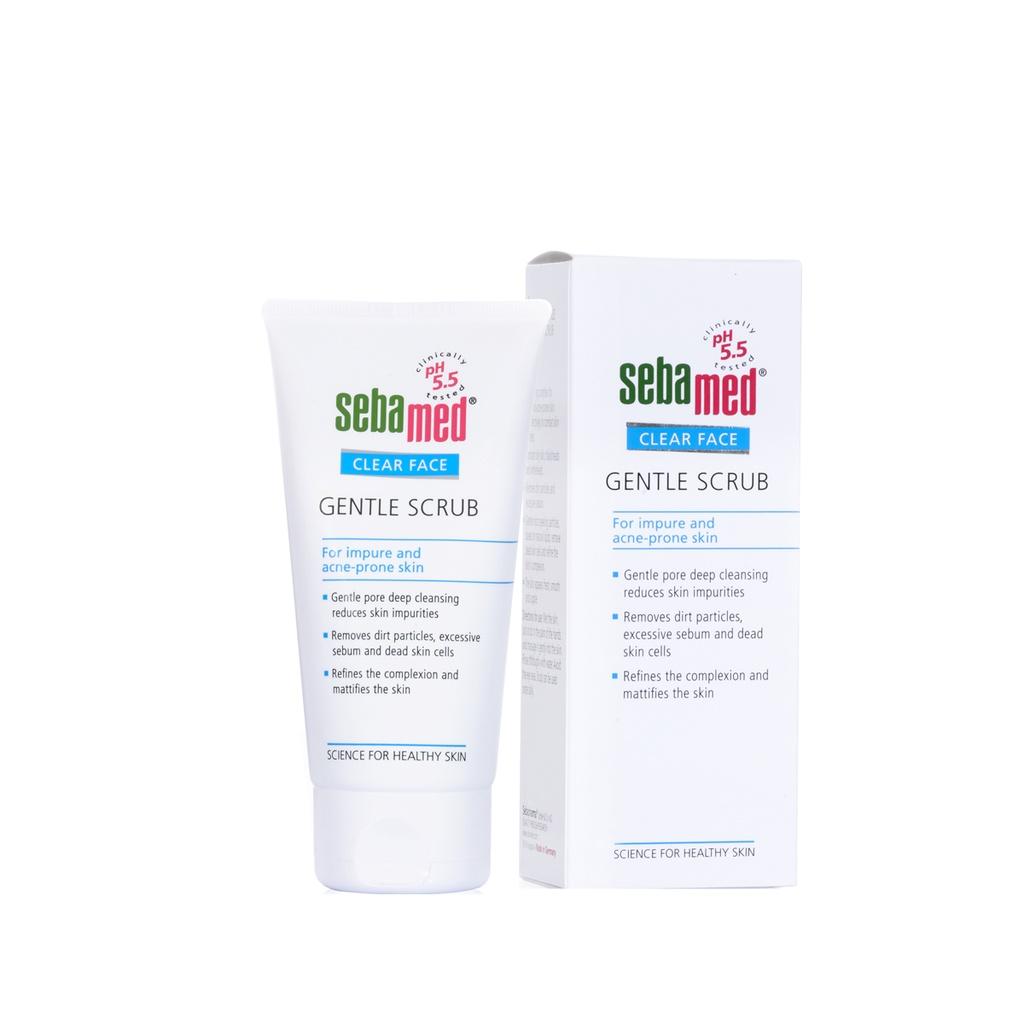 Kem tẩy tế bào chết làm sạch sâu Sebamed pH 5.5 - Sebamed Clear Face Gentle Scrub 150ml