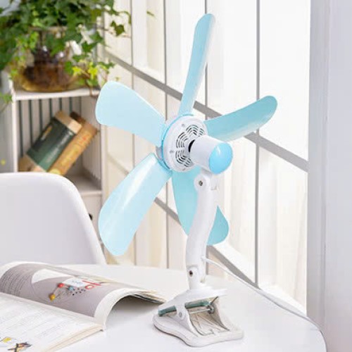 Quạt mini kẹp bàn 5 cánh , quạt mini kẹp tường, quạt mini kẹp trần (quạt ký túc xá sinh viên, quạt kẹp giường ngủ) - Hàng chính hãng