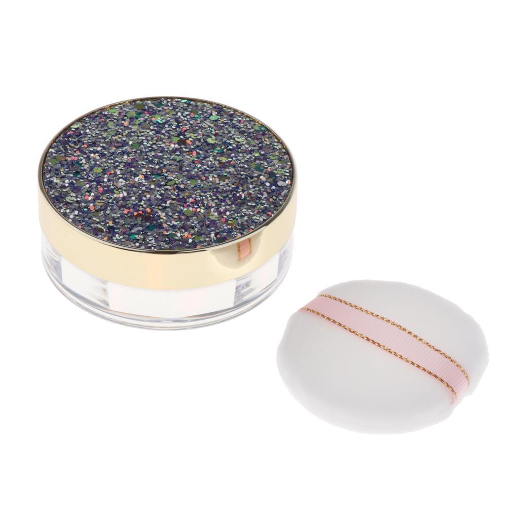 10G Makeup Loose  Case Blush Container w/ Mirror& Puff