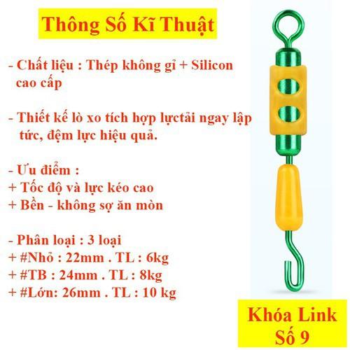 Sét 5 Khóa Link Số 8, Khóa Link Số 9, Khóa Link Câu Cá