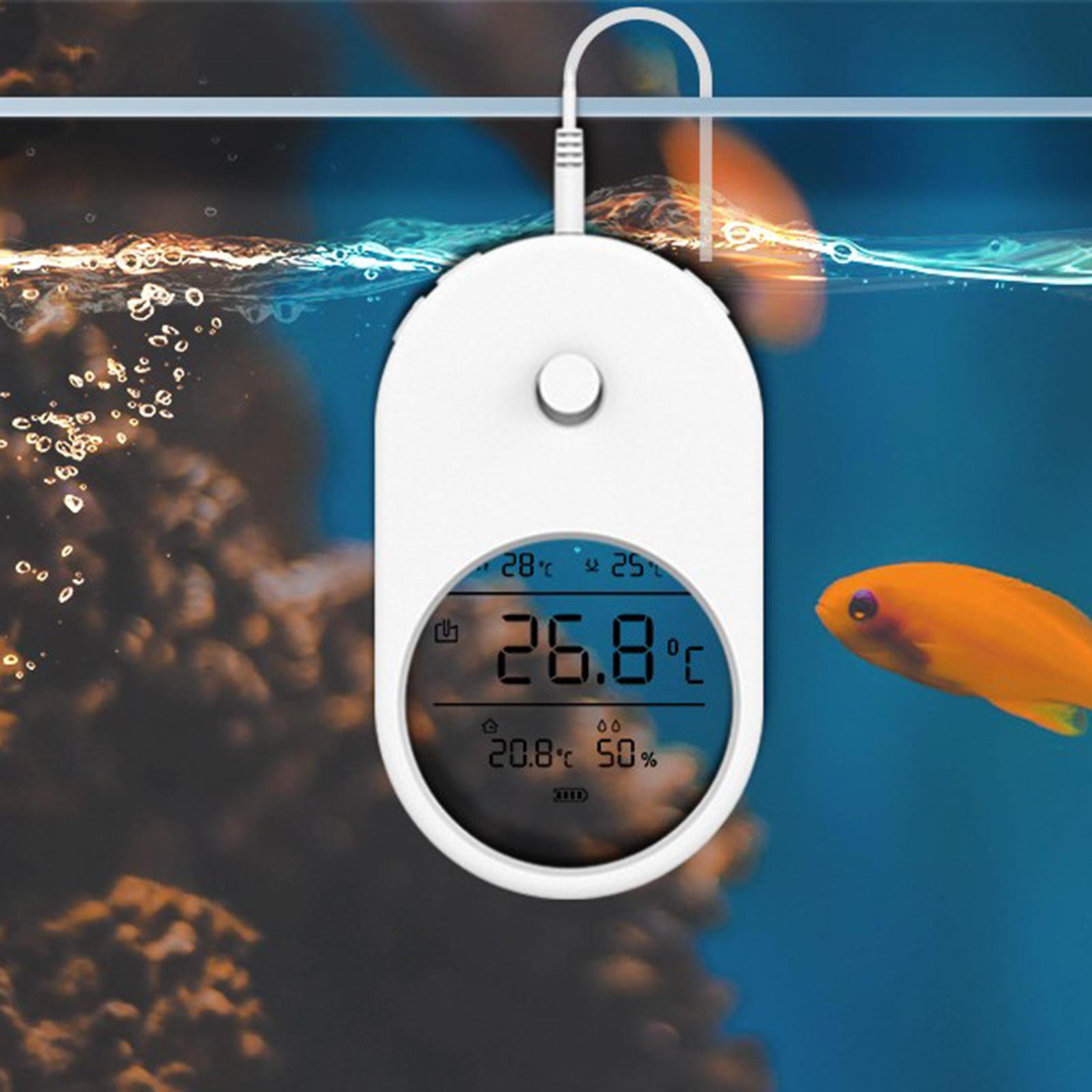 3in1 LCD Digital Aquarium Thermometer Fish Tank Temperature for Reptiles