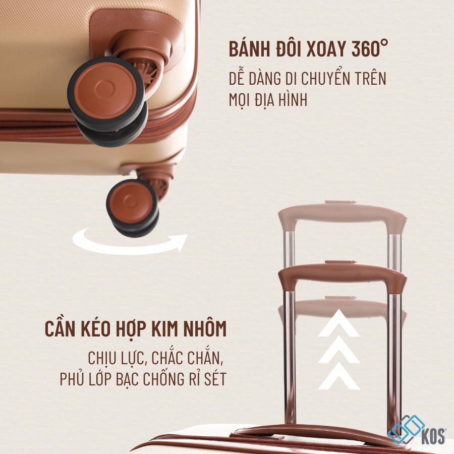 VALI du lịch MODO BY RONCATO CHARM size 20, 26, thươnng hiệu Ý, 1 đổi 1 bể vỡ