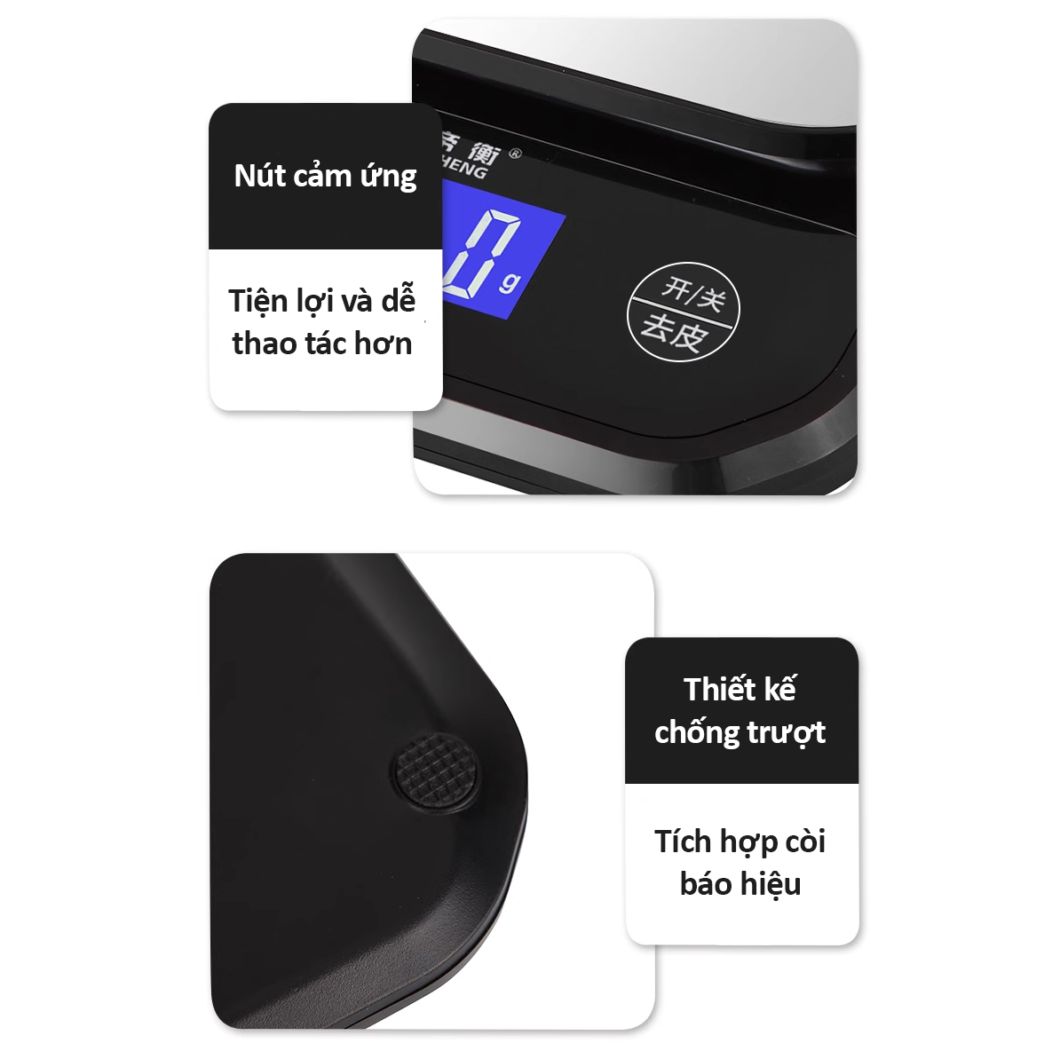 Cân điện tử nhà bếp chống thấm nước và có thể sạc USB- K1668