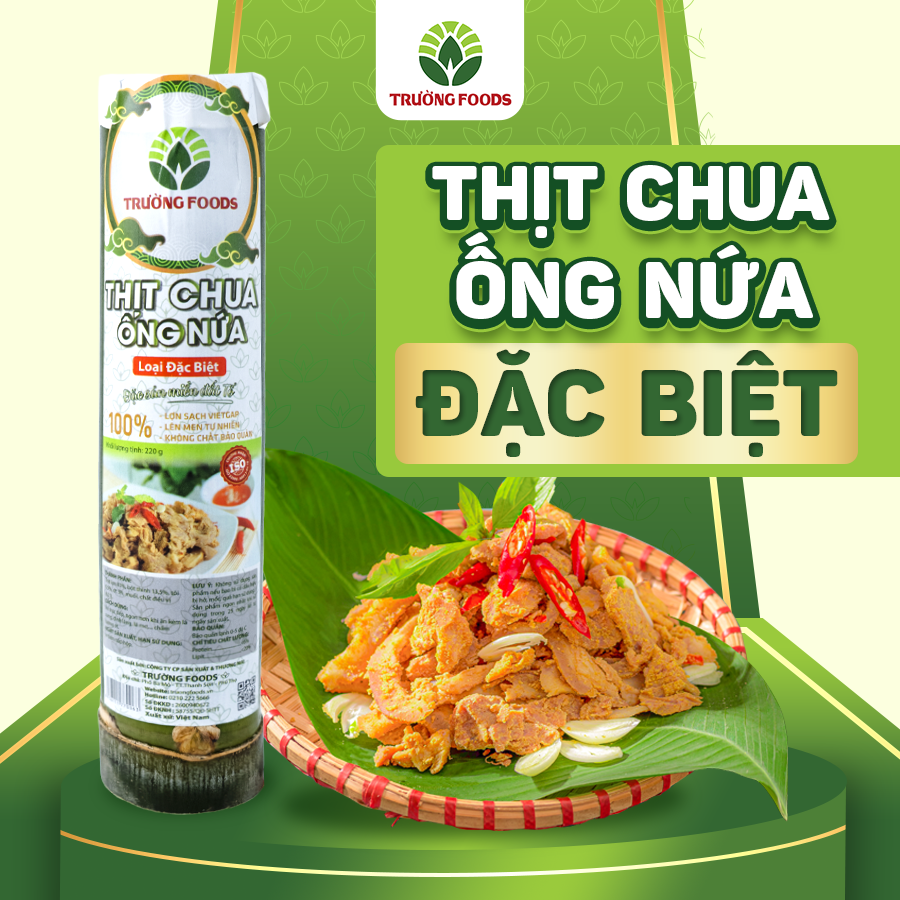 Thịt chua ống nứa Đặc Biệt - Thịt chua Trường Foods 180g