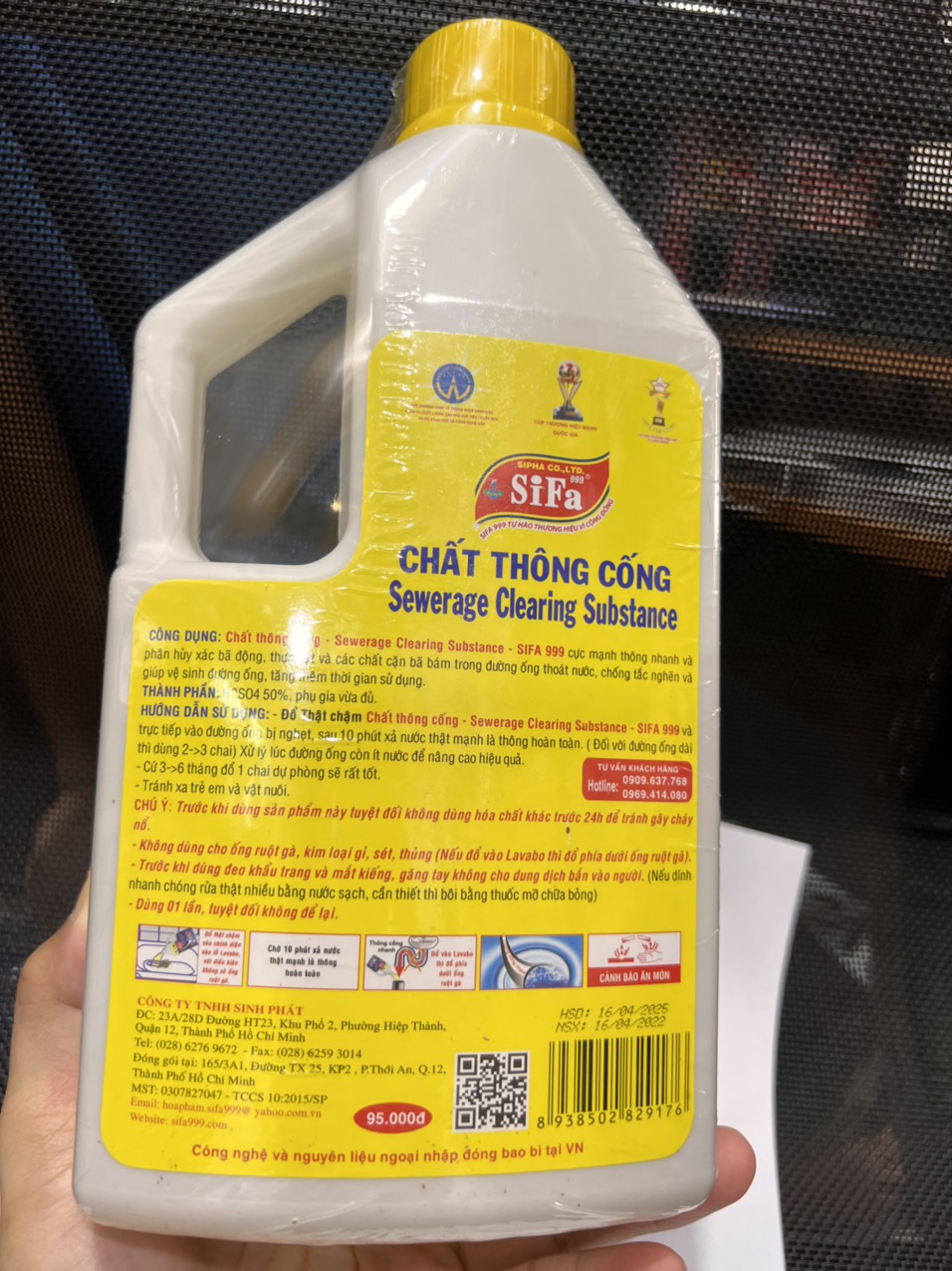 Chất Thông Tắc Cống Chống Hôi Siêu Mạnh 5 phút Sifa