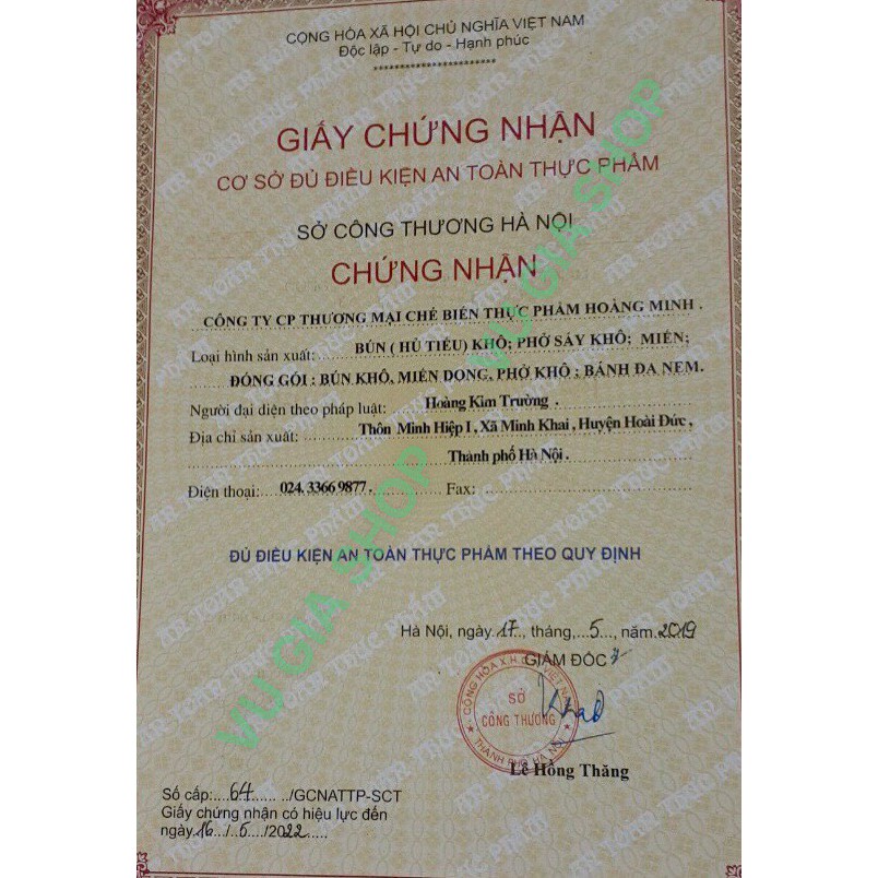BÚN gạo lứt đỏ Hoàng Minh Eatclean/Gym/Ănkiêng gói 500g