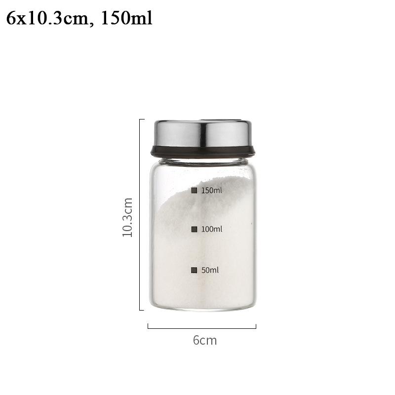 Thủy Tinh Lọ Gia Vị Nhà Tổ Chức Gia Vị Gia Vị Bình Đựng Kính Muối Và Tiêu Lắc Lưu Trữ Đựng Vật Dụng Nhà Bếp