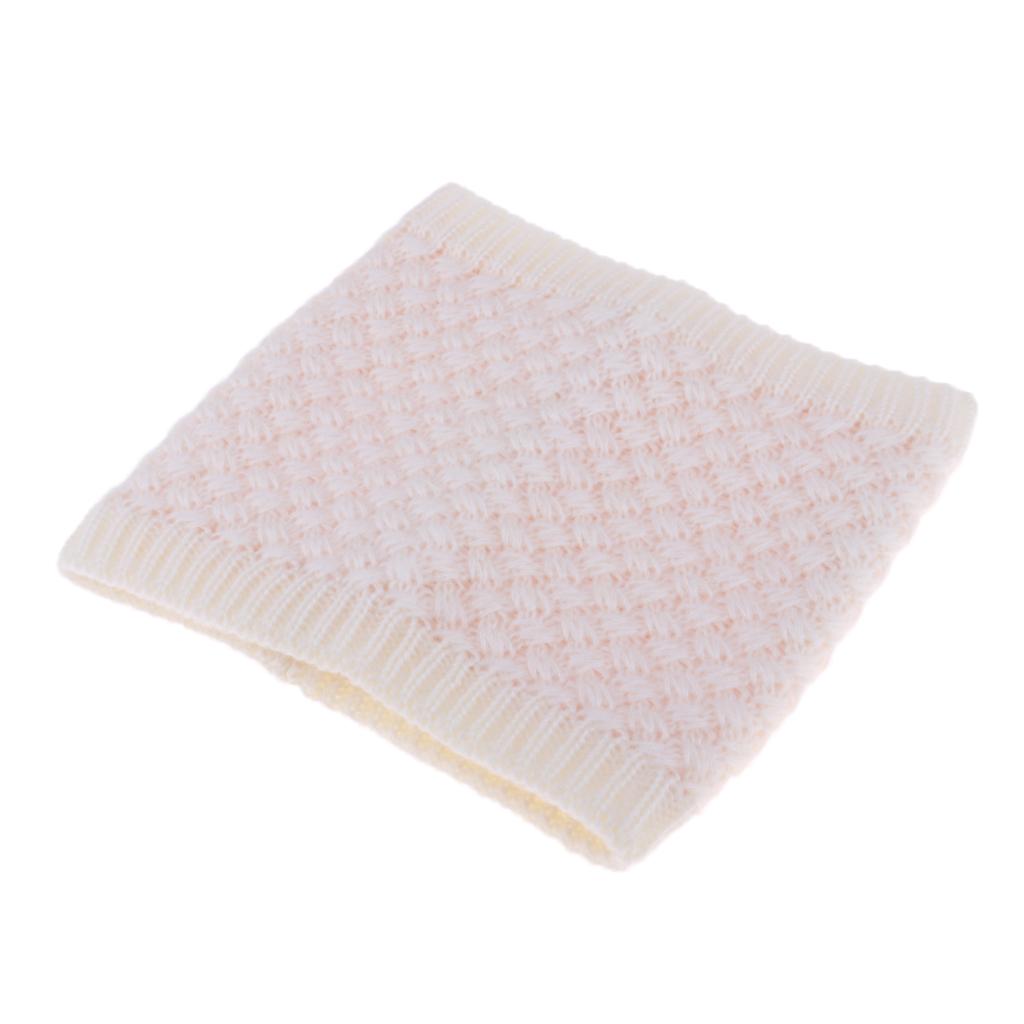 Windproof Fleece Winter Warm Scarf Neck Loop Warmer Neckerchief White