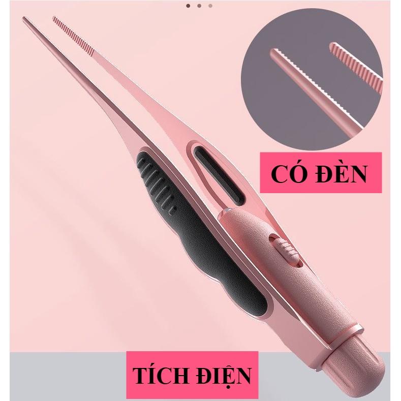 Bộ lấy ráy tai có đèn cao cấp sạc tích điện tiện lợi cho bé an toàn chuyên nghiệp kèm hộp đựng nhíp gắp tặng kính lúp