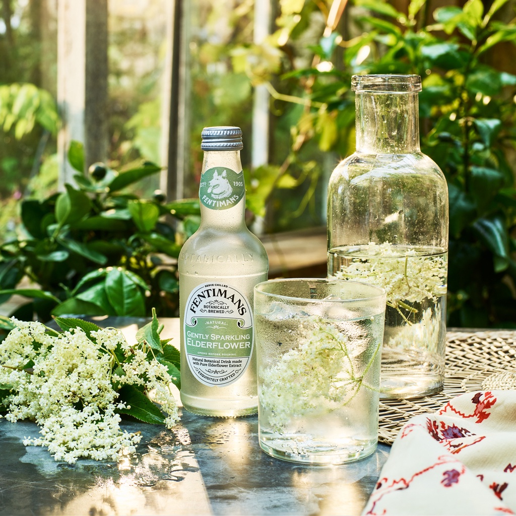 Fentimans Tonic Vị Hoa Cơm Cháy Gently Sparkling Elderflower Anh Quốc 275ml x Lốc 4 Chai