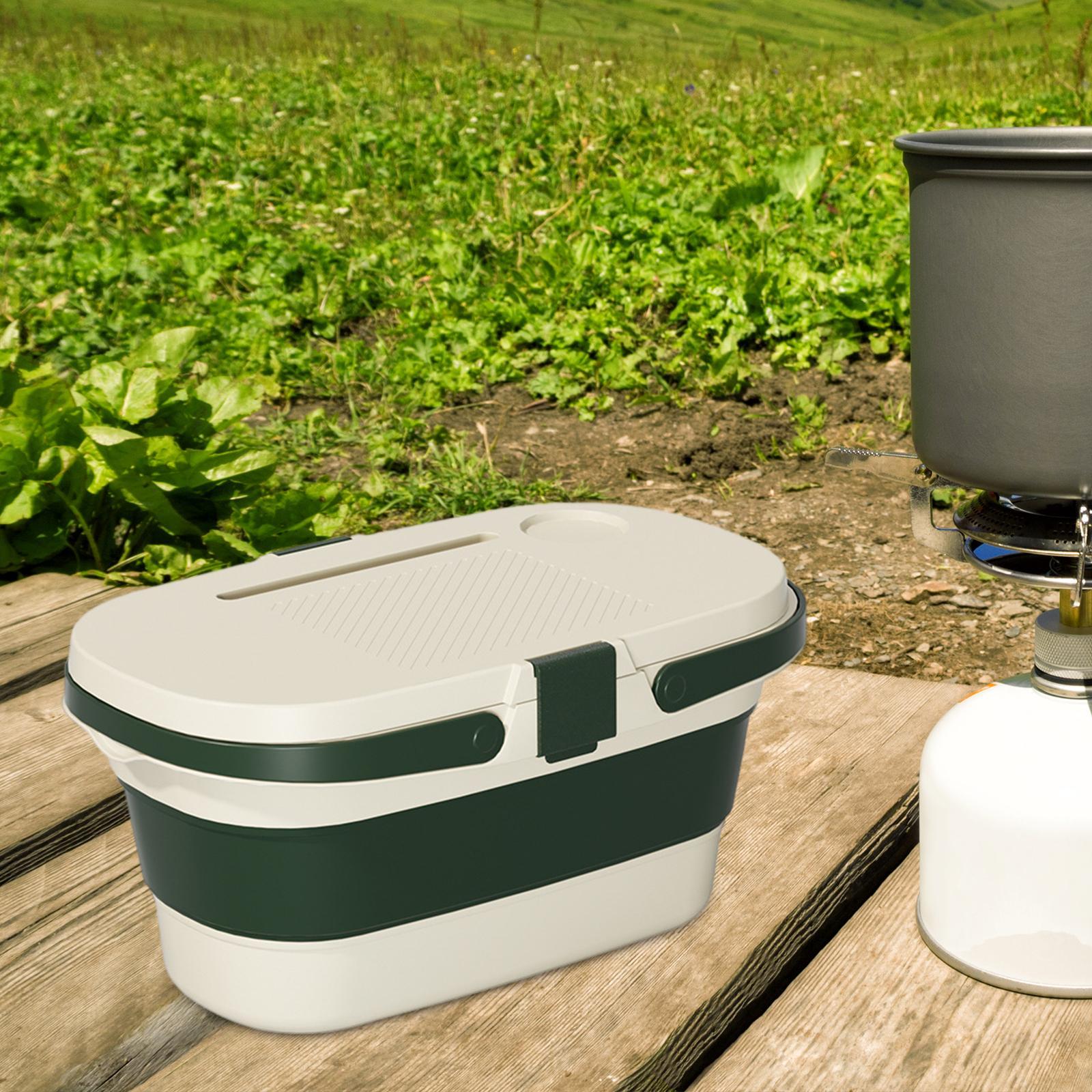 Collapsible Picnic Basket Large Capacity Storage Box Portable Storage Basket