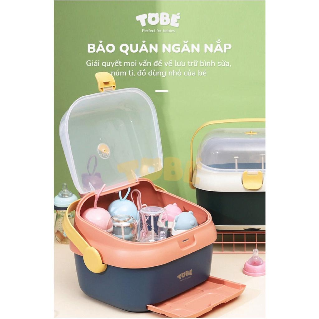 Giá úp bình sữa có nắp đậy Binky Plus an toàn cho bé