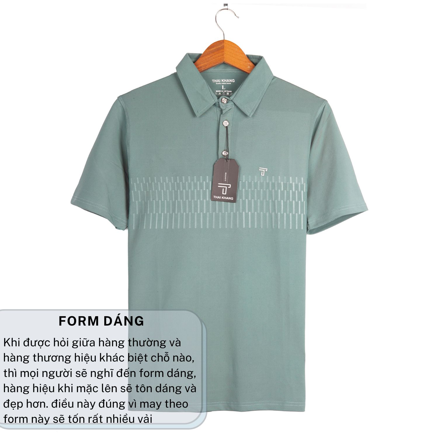Áo thun polo nam THÁI KHANG vải thun lạnh mặc cực mát co dãn 4 chiều APOLO38