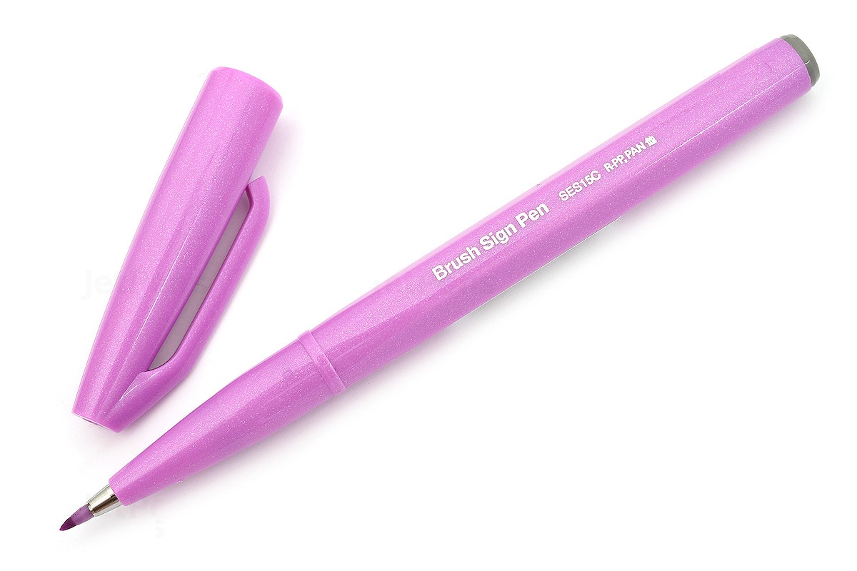 UP.PENS COLLECTION - Warm Colors - Combo 10 bút lông đầu cọ viết calligraphy Pentel Fude Touch Brush Sign Pen