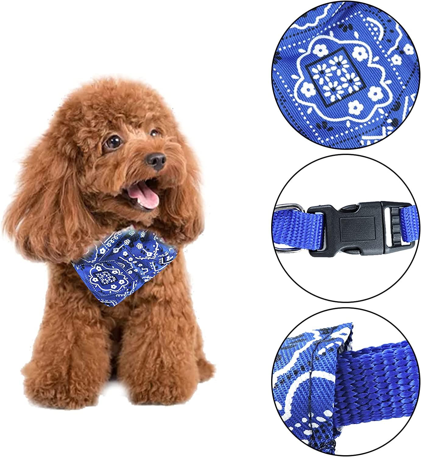 Chó Bandana Cổ Áo, Có Thể Điều Chỉnh Thú Cưng Triangle Bandana, Họa Tiết Hoa Cổ Chó Phụ Kiện Trang Phục Cho Chó Nhỏ Trung Bình