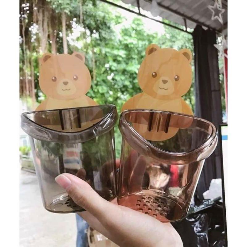 Cốc cắm bàn chải đa năng hình gấu
