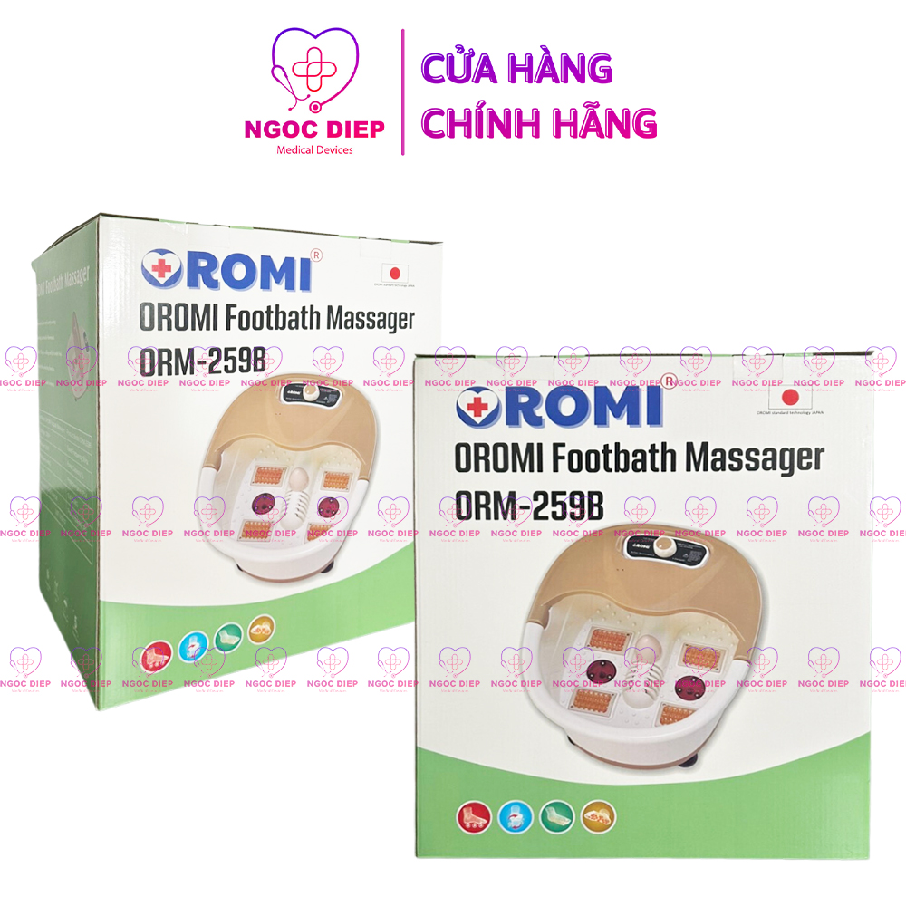 Máy ngâm chân massage OROMI ORM-259B - Bồn mát-xa chân hồng ngoại có sục khí