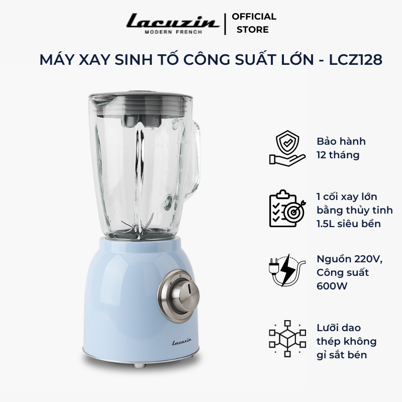 Máy xay sinh tố công suất lớn Lacuzin - LCZ128 Hàng chính hãng