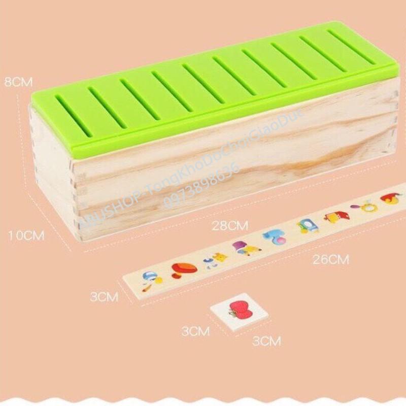 Đồ Chơi Gỗ Bộ THẢ HÌNH THEO CHỦ ĐỀ Rèn Tư Duy Cho Bé Gồm 80 Thẻ Học, 8 Chủ Đề Giúp Bé Học Nhận Diện Hiệu Qủa