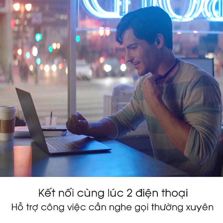 Tai nghe Bluetooth vòng cổ thông minh BLUECOM JAS 200– Hàng Chính Hãng