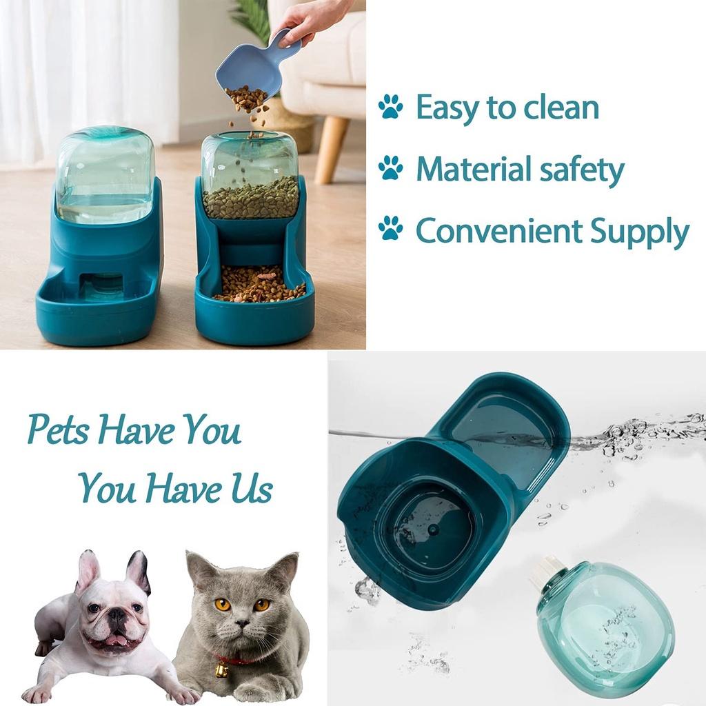 Khay nạp thức ăn, nước tự động cho thú cưng Automatic Pet Food Feeder