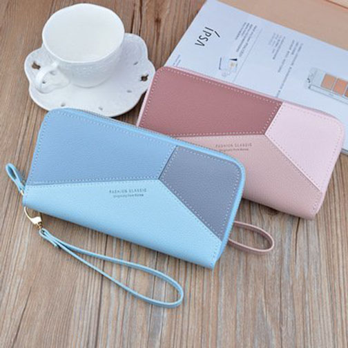 Ví nữ dài 2 ngăn kéo phối màu đẹp thời trang nhiều ngăn tiện dụng TK0090
