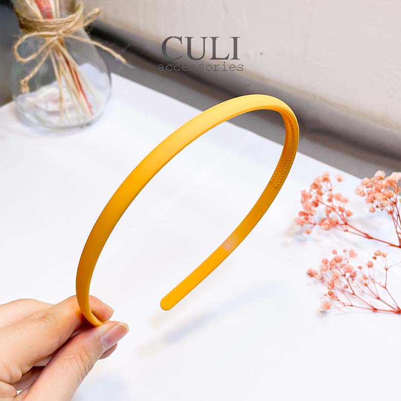 Băng đô cài tóc, Bờm cài tóc bản 1cm nhiều màu xinh xắn cho nữ - Culi accessories