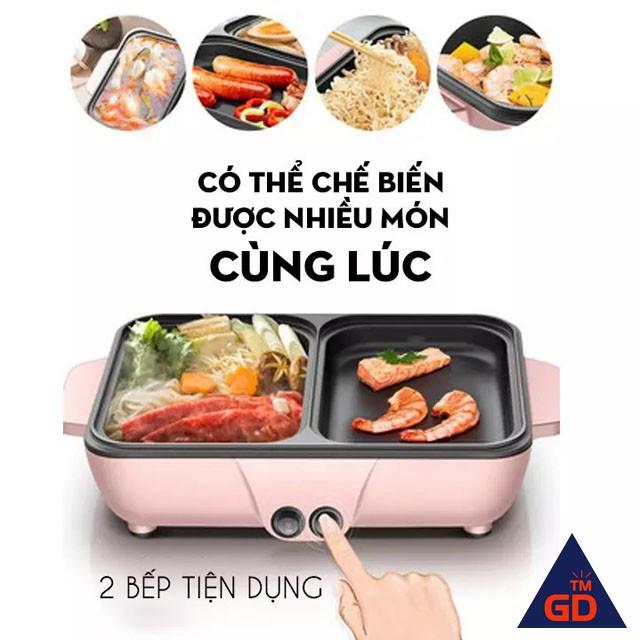 Nồi lẩu nướng mini 2 ngăn