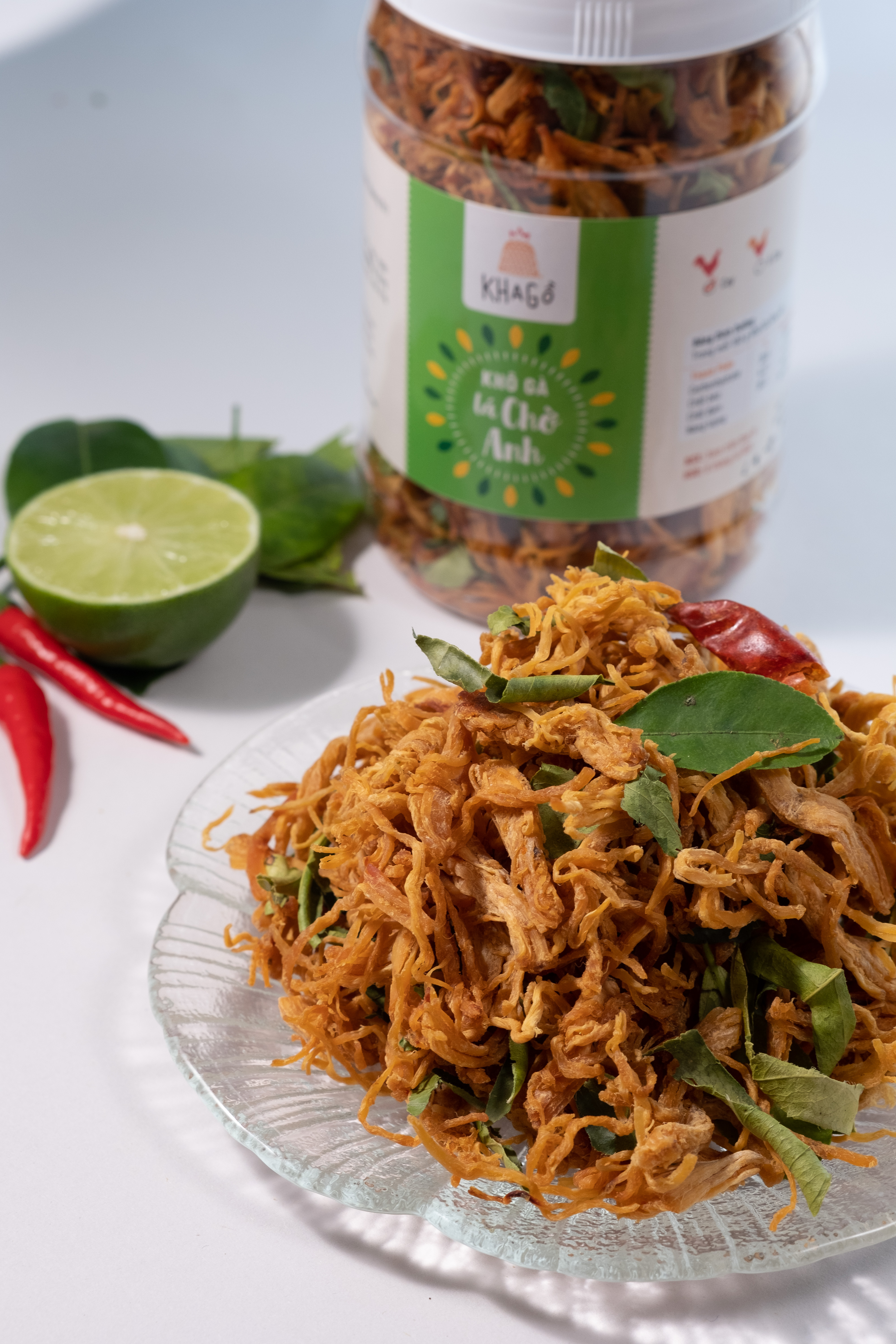 KHÔ GÀ LÁ CHANH 120gr | KHA GỒ | Ăn Vặt Văn Phòng, Du lịch, Tết, Tặng quà, Đặc sản Sài Gòn