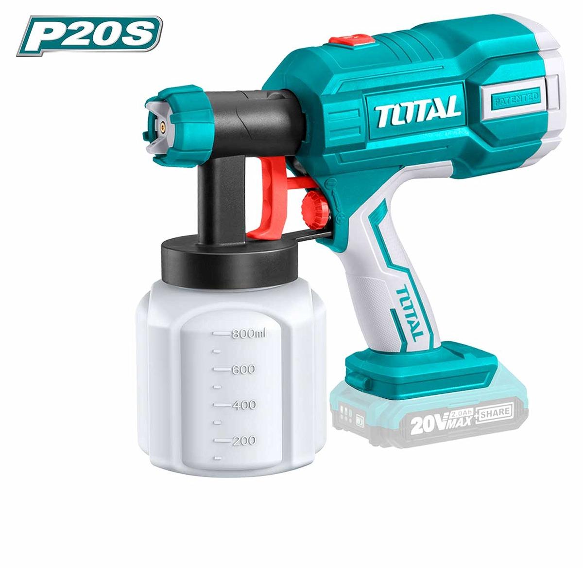 MÁY PHUN SƠN DÙNG PIN 20V TOTAL TSGLI2001 - HÀNG CHÍNH HÃNG