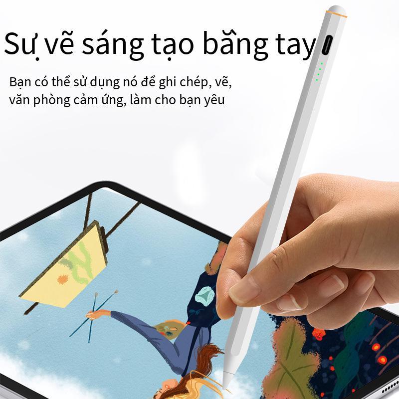 Ưu đãi đặc biệt màn hình nguồn bốn đèn thích hợp cho Apple Apple Pencil phẳng để vẽ nghiêng màn hình cảm ứng Bút điện dung chủ động