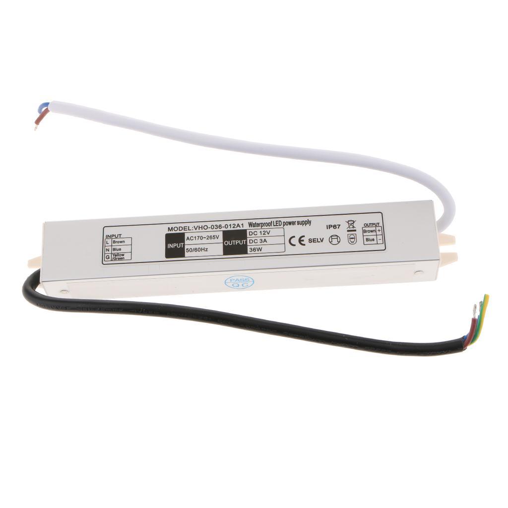35W DC12V Light Drive Constant Pressure Switch DRIVER Power Supply Outdoor LED Transformer, IP67 Waterproof LED Power Supply, for LED Light