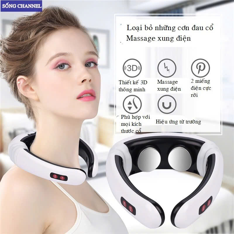 Máy Massjae Cổ Vaji Gáy KL5830 – Giảm Đau Mỏi, Thjư Giãjn Mỗi Ngày Tại Nhà , đồng hồ led