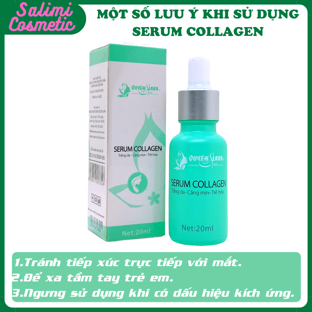 Tinh Chất Dưỡng Da SERUM COLLAGEN Quyên Lara - Trẻ Hoá Làn Da, Cung Cấp Dưỡng Ẩm Chuyên Sâu, Ngăn Ngừa Lão Hóa Da | Dung Tích 20ml - HÀNG CHÍNH HÃNG