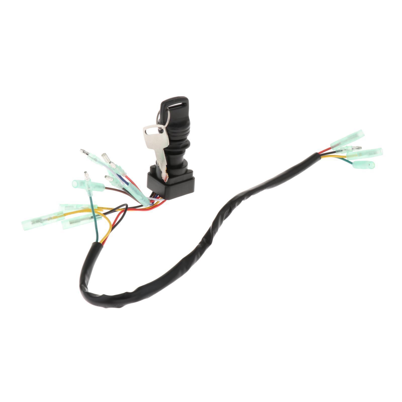 Ignition Key Switch 703-82510-42-00 for Outboard Motors Remote Control Box Replacement Vehicle Spare Parts Durable