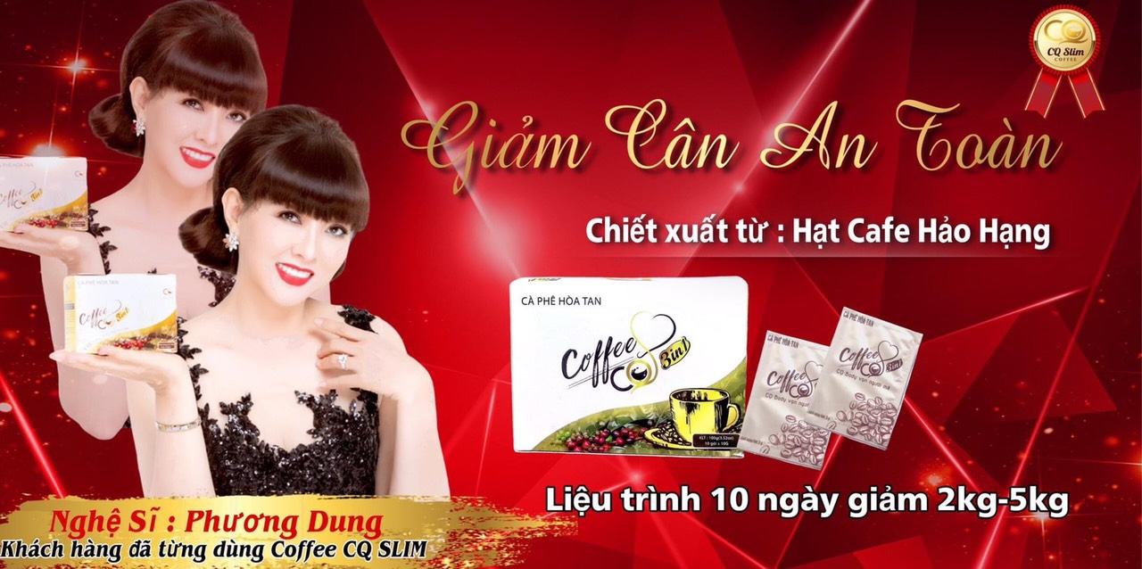 Combo 10 hộp CAFE hỗ trợ giảm cân HÒA TAN CQ COFFEE 3IN1 Thái Lan