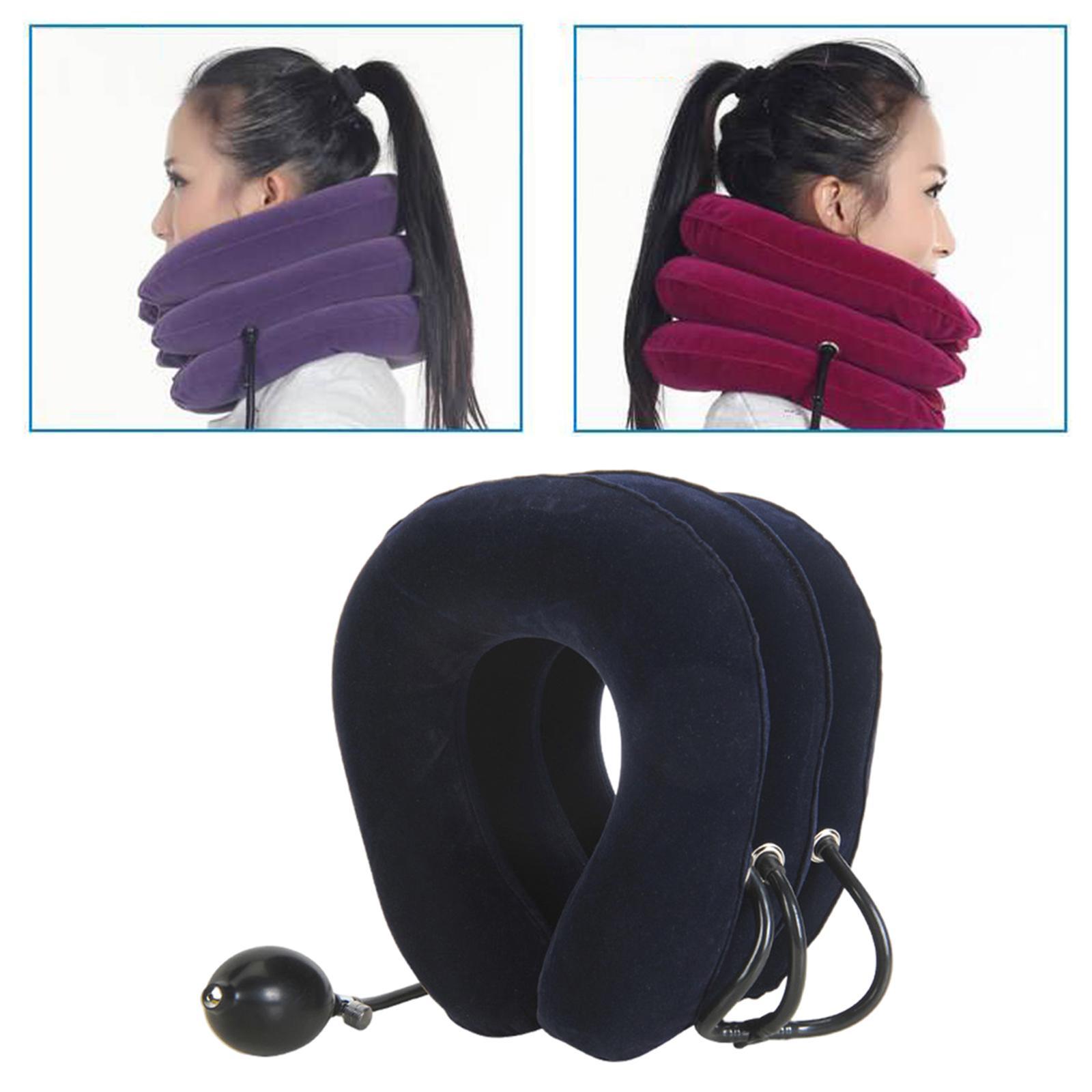 Neck Traction Device Inflatable  Support Pillow