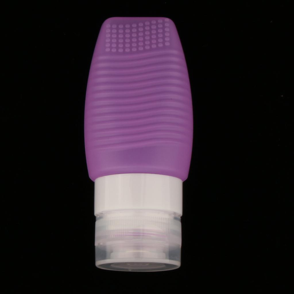 Silicone Refillable Empty Bottle Travel Bottle Empty Bottles Sample Bottle Purple/Light Green/Light Blue/Light Orange