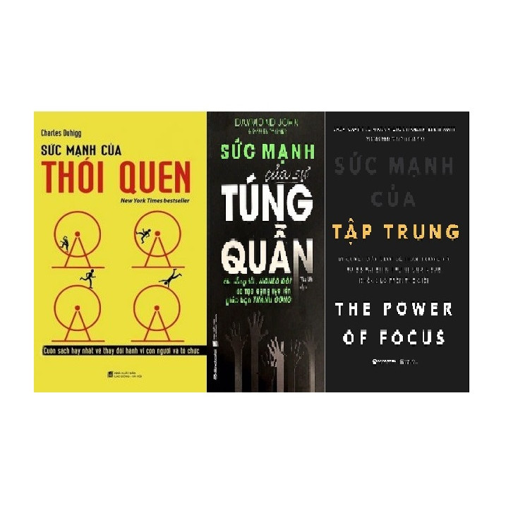 Combo 3 cuốn - Sức mạnh thói quen + Sức mạnh của sự túng quẫn + Sức mạnh của tập trung