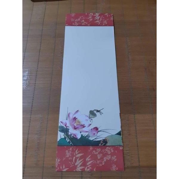 Combo 10 tờ giấy viết thư pháp 20x55cm bao gồm cả nẹp treo